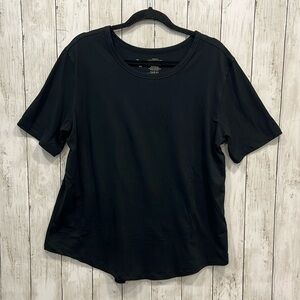 ZYIA Crew Neck Short Sleeve T Shirt Size XXL Black Used